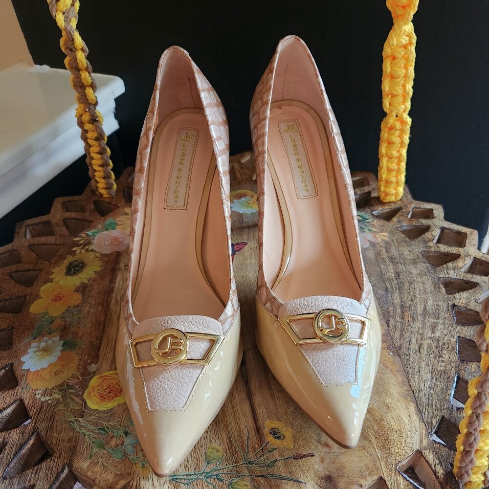 Jorge Bischoff: Leather Scarpin Crocodile Brazillian Heels